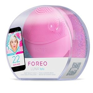 FOREO LUNA fofo pink fasial cleansing brush, SMART  beauty coach NIB, NW…